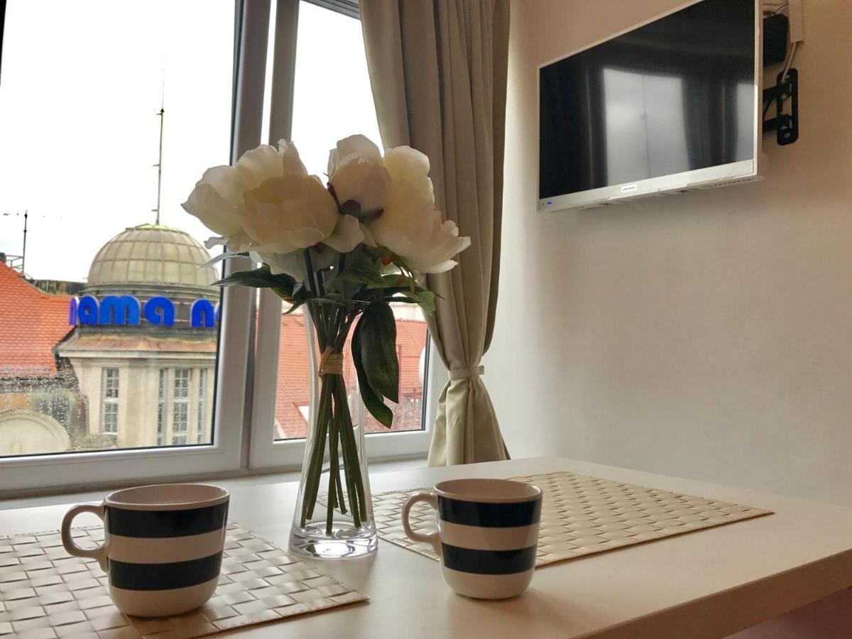 זאגרב Studio Apartment With A View Of Ban Jelacic Square מראה חיצוני תמונה